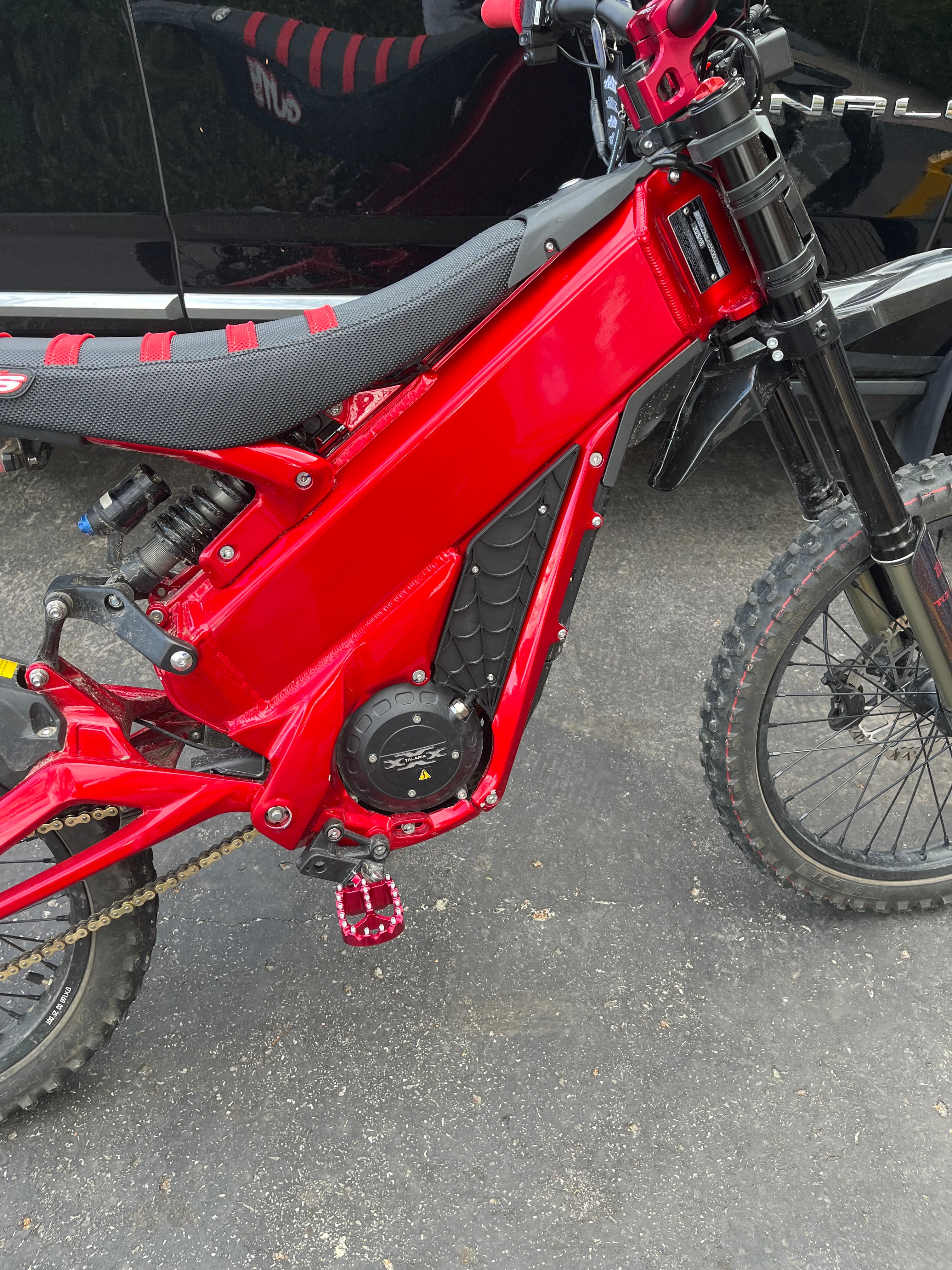 Talaria XXX side panels spider webs